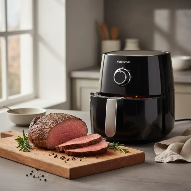 Ilustração editorial: Alcatra na air fryer: 3 passos para carne macia e suculenta