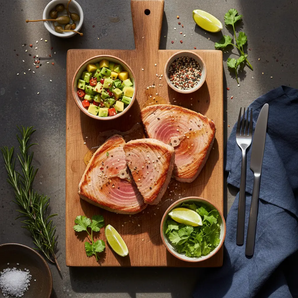 Atum na air fryer: como fazer em 8 minutos com crosta perfeita — resultado