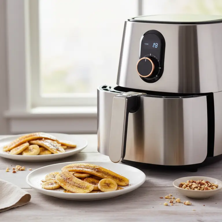 Ilustração editorial: Banana air fryer: 3 formas infalíveis de preparar em 8 minutos