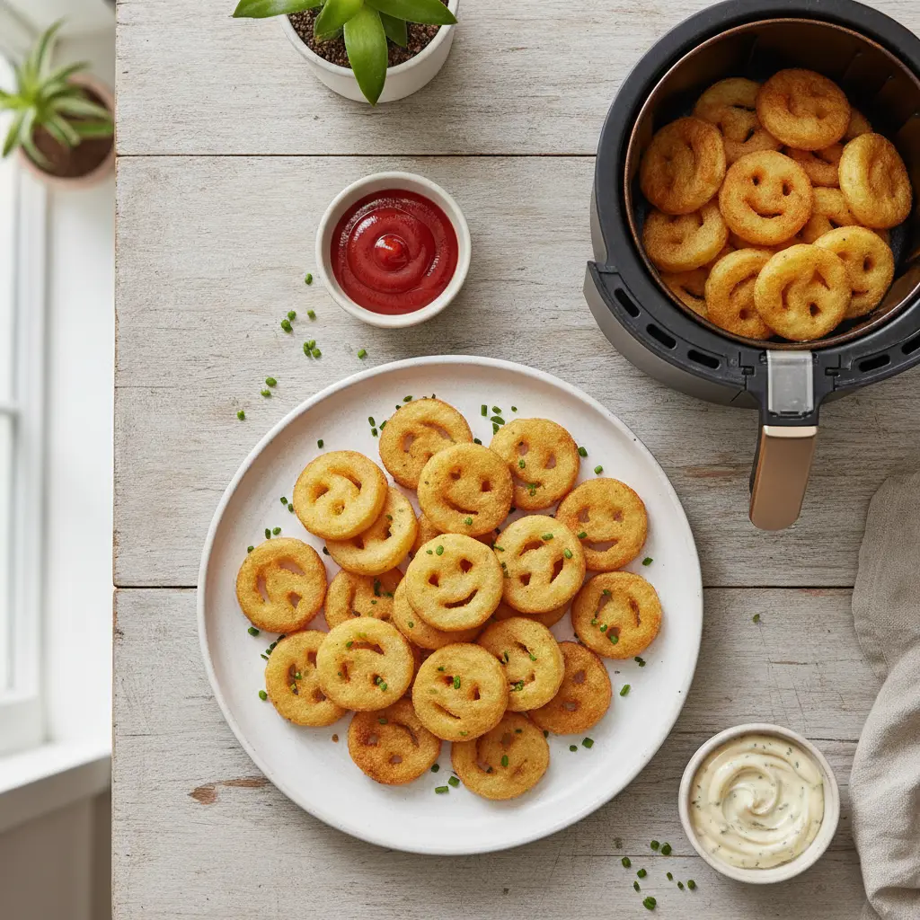 Batata Smile na Air Fryer: 10 Minutos para Crocância Perfeita — resultado