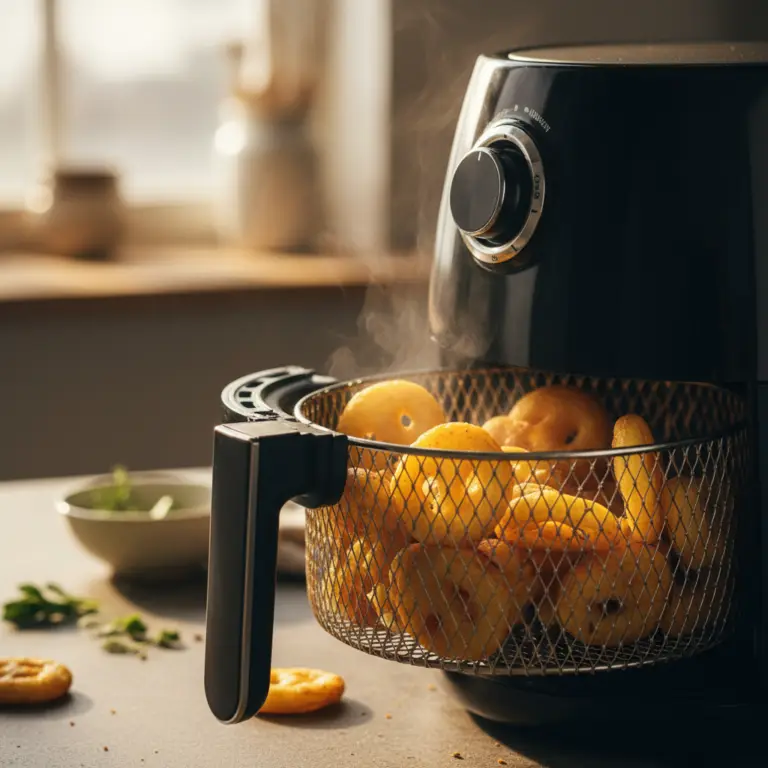 Batata Smile na Air Fryer: 10 Minutos para Crocância Perfeita — meio