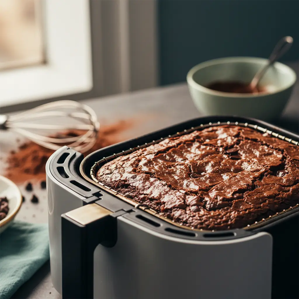 Brownie na air fryer: 15 minutos para perfeição absoluta — detalhe