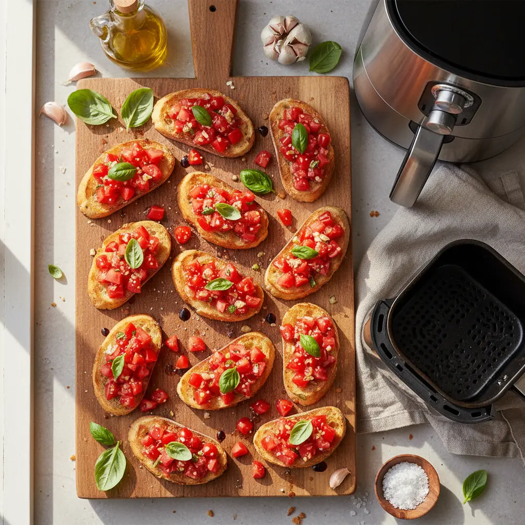 Brusqueta na Air Fryer: Pronta em 5 Minutos com Crocância Perfeita — resultado