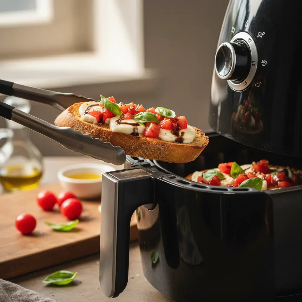 Brusqueta na Air Fryer: Pronta em 5 Minutos com Crocância Perfeita — detalhe