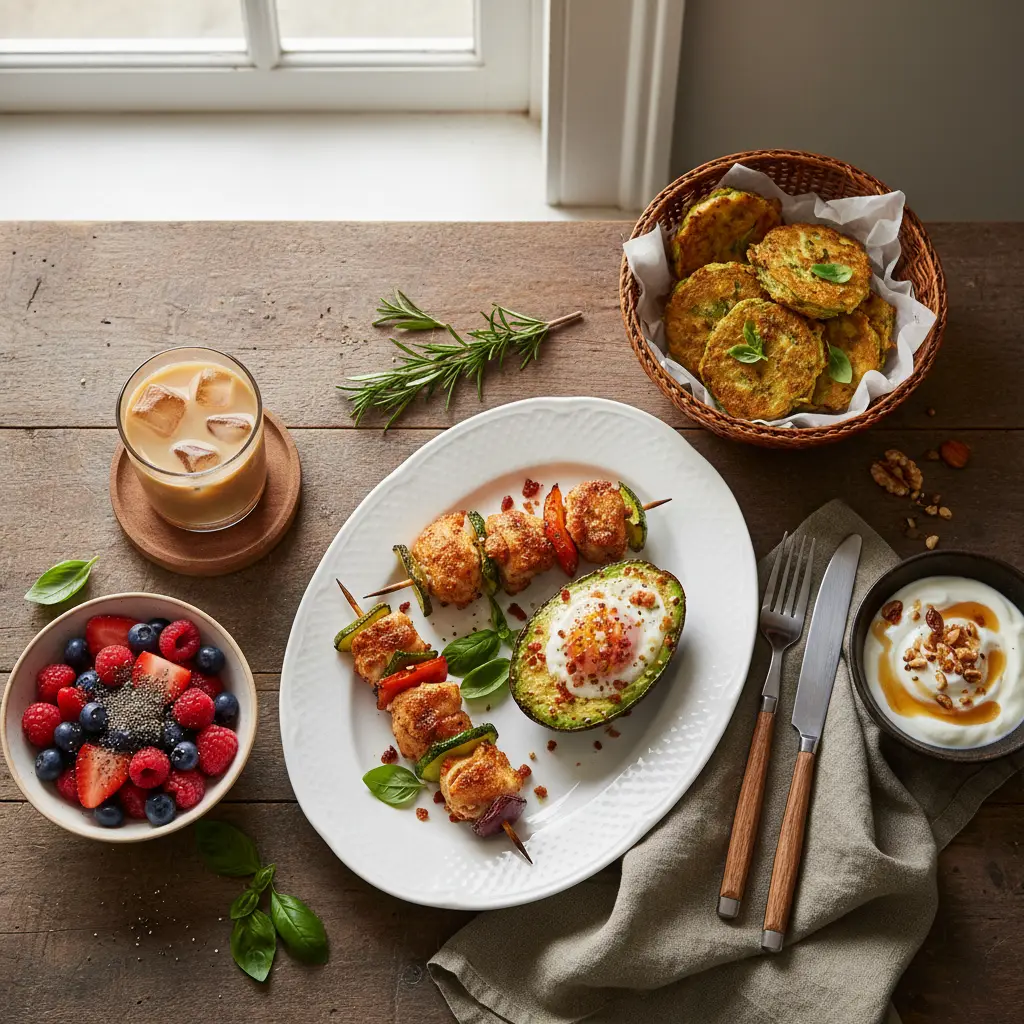 Café da manhã low carb air fryer: 5 receitas prontas em 10 min — resultado
