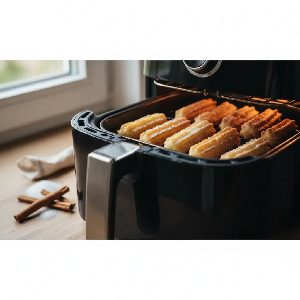 Churros na air fryer: receita pronta em 12 minutos — detalhe