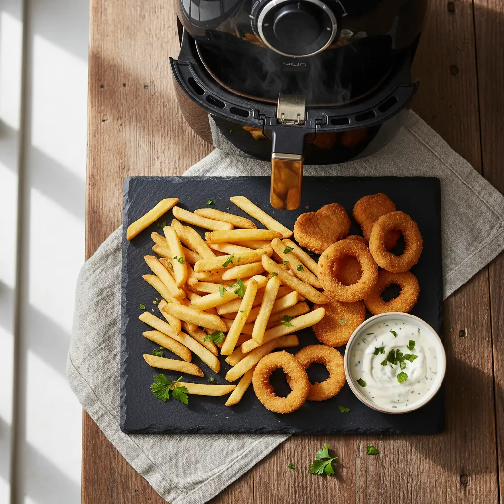 Comida congelada na air fryer: 5 segredos para ficar crocante — resultado