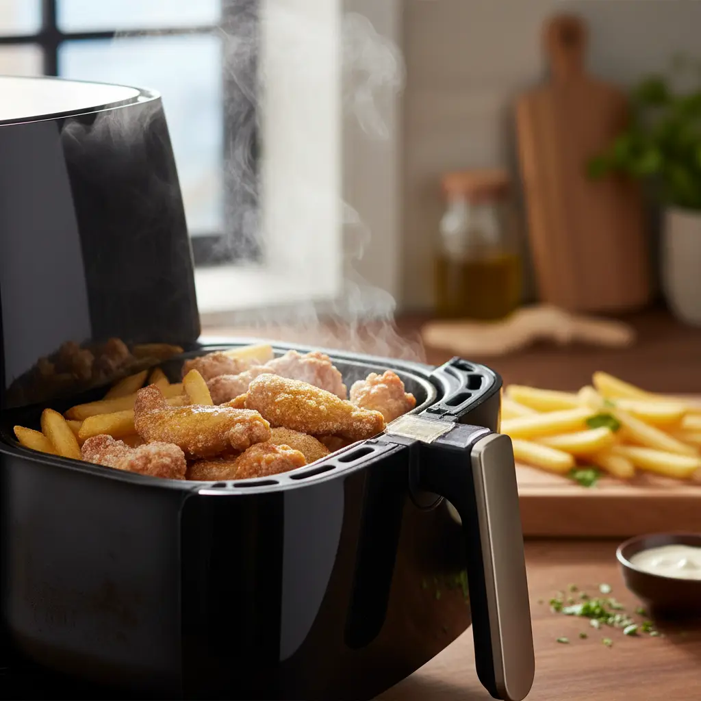 Comida congelada na air fryer: 5 segredos para ficar crocante — detalhe