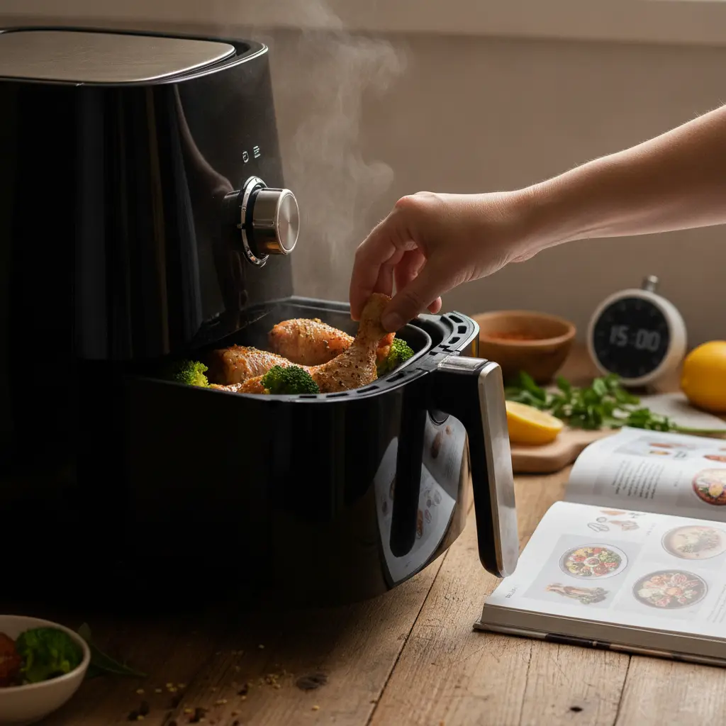 Como usar air fryer: 7 dicas para pratos perfeitos em 15 min — detalhe