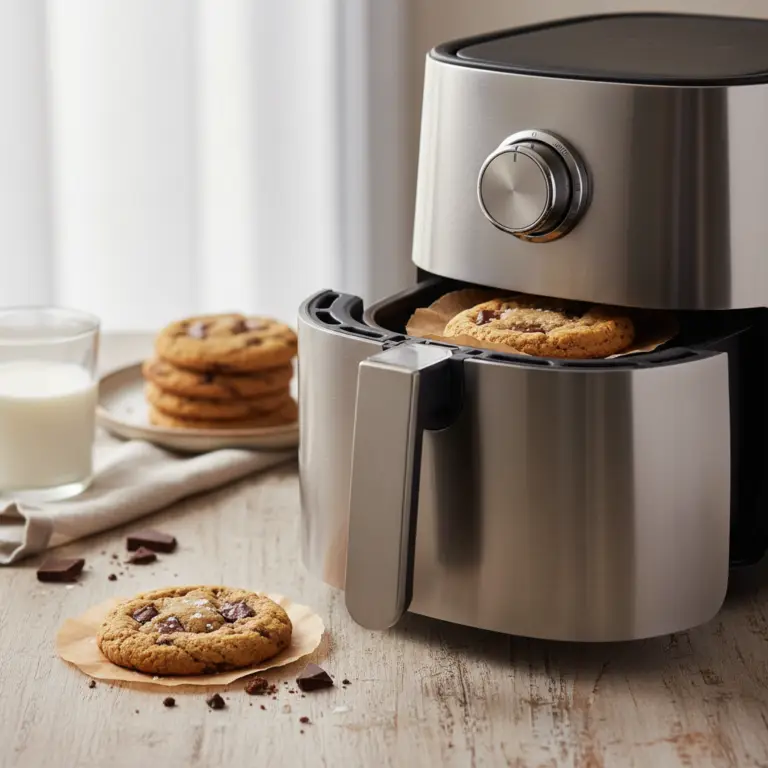 Ilustração editorial: Cookie na Air Fryer: 3 passos para a perfeição em 8 minutos