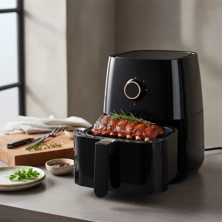 Ilustração editorial: Costela na air fryer: 45 min para uma carne desmanchando