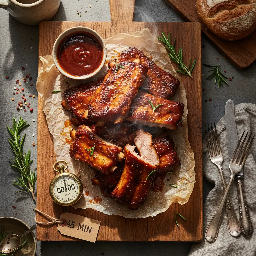 Costela na air fryer: 45 min para uma carne desmanchando — resultado