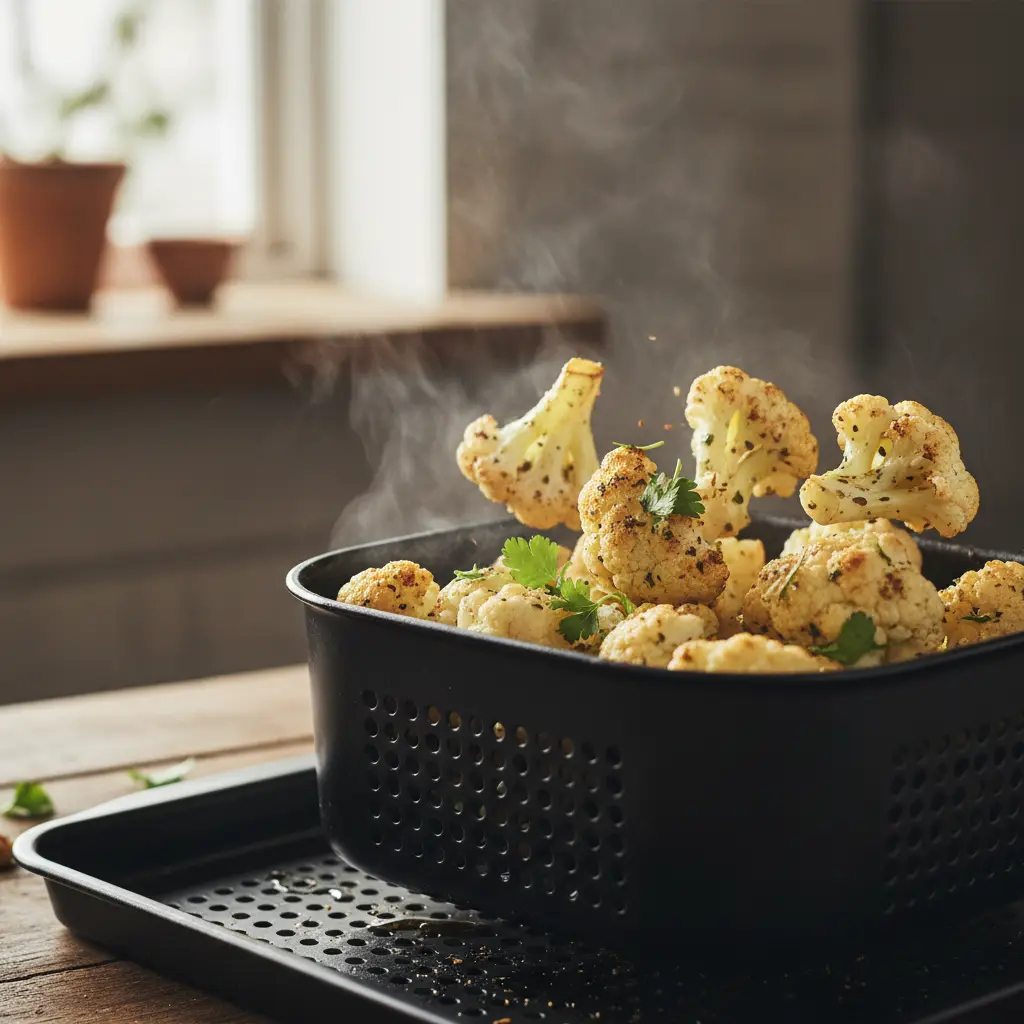 Couve-flor na air fryer: 3 segredos para ficar crocante — detalhe