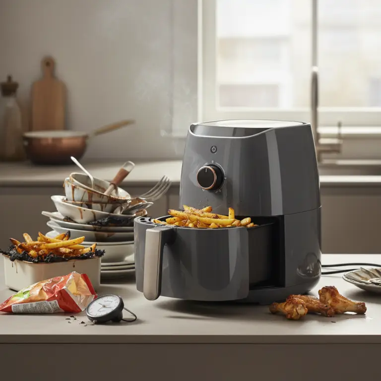 Ilustração editorial: Desvantagens da air fryer: 5 problemas reais que você ignora
