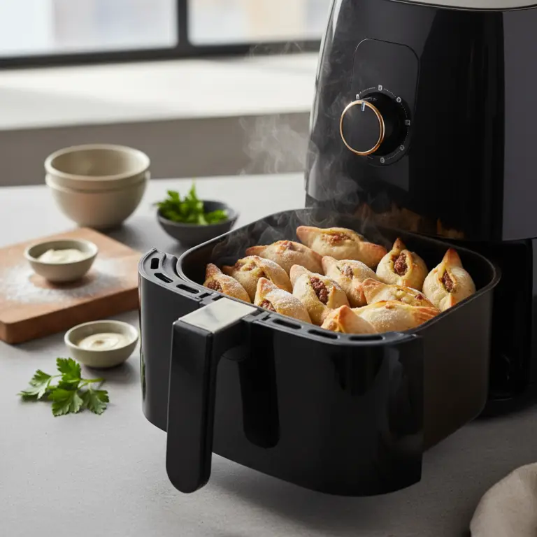 Ilustração editorial: Esfirra congelada na air fryer: 3 dicas para ficar perfeita