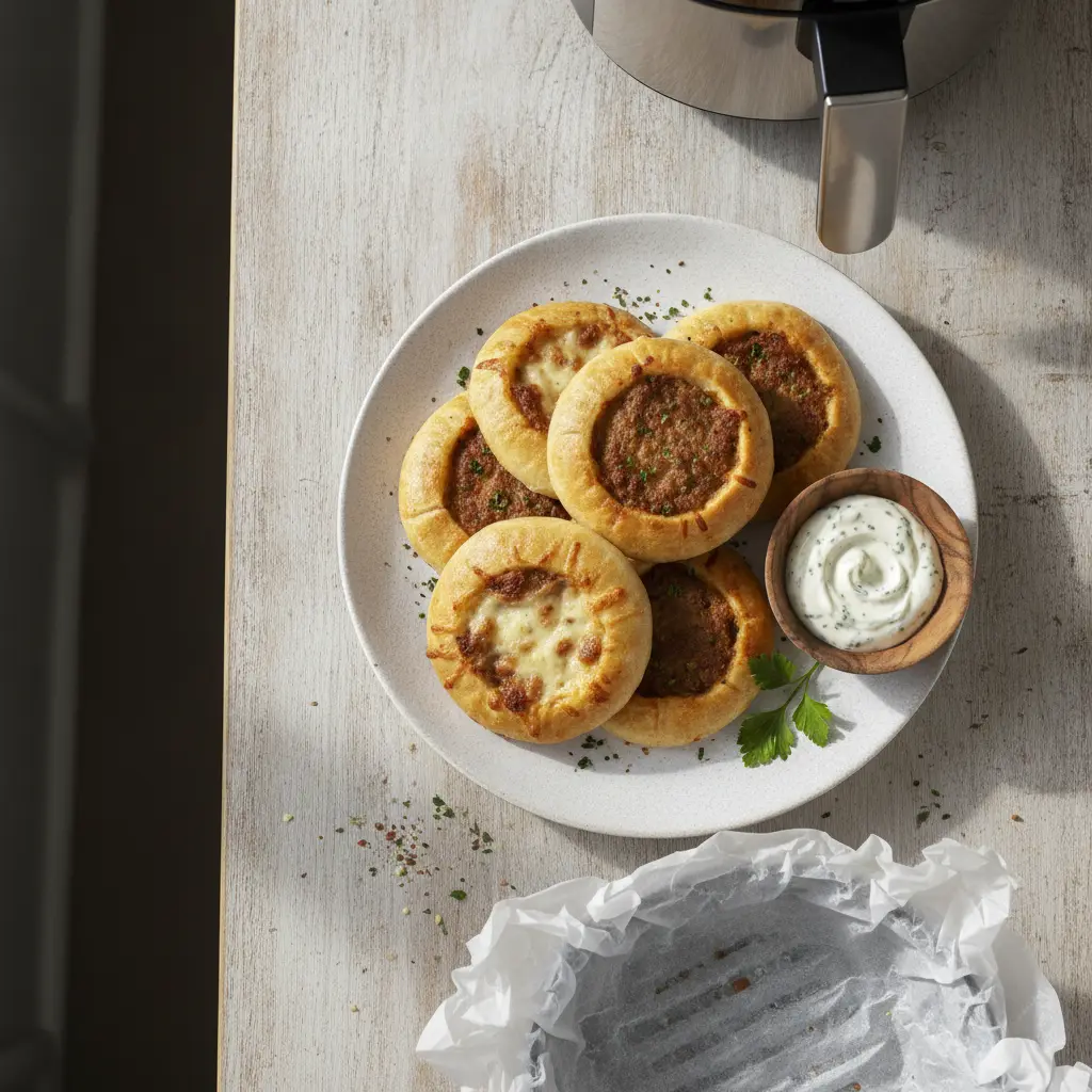 Esfirra congelada na air fryer: 3 dicas para ficar perfeita — resultado