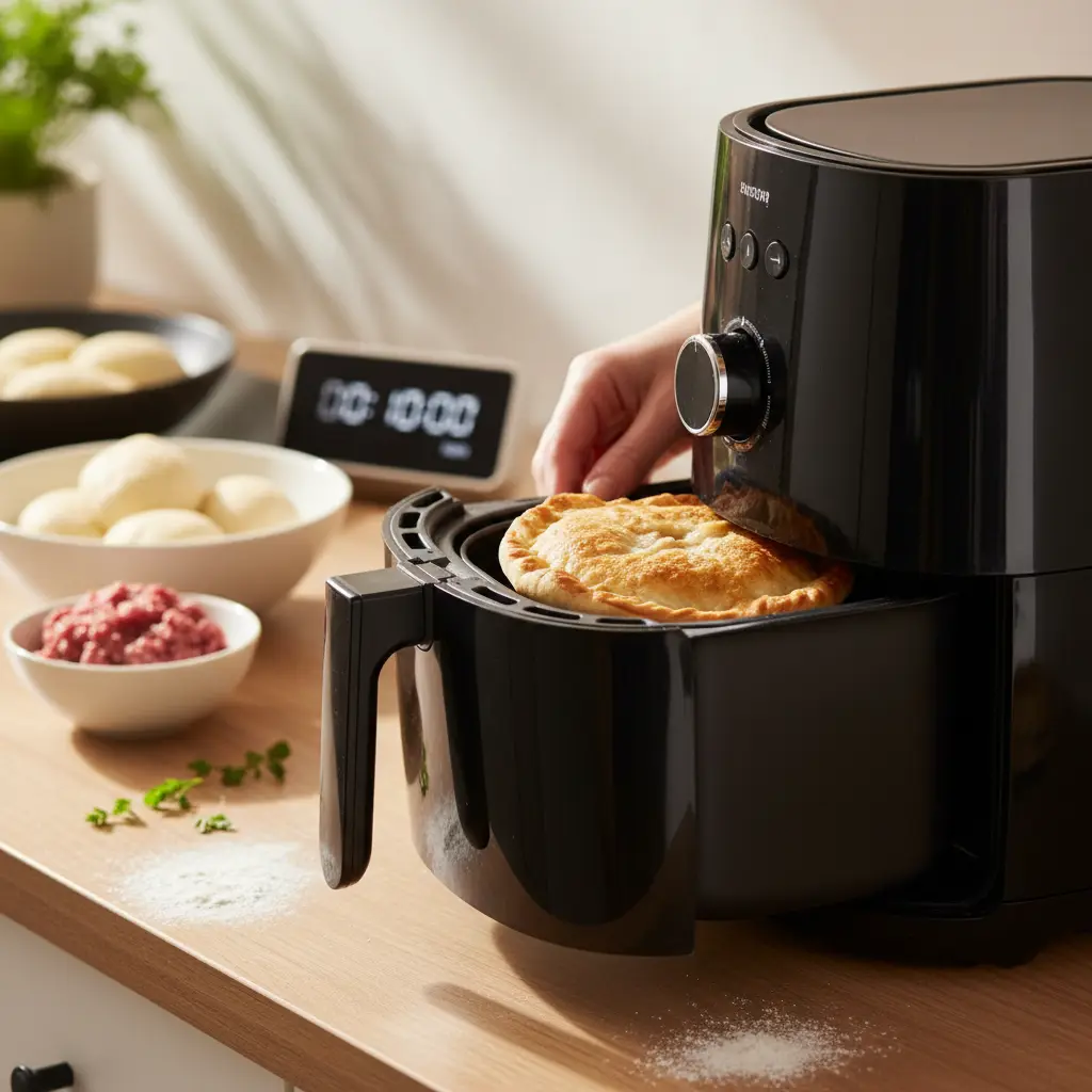 Esfirra na air fryer: 10 minutos para um lanche perfeito — detalhe