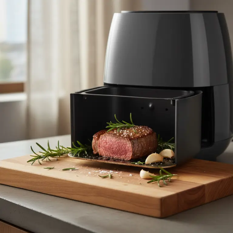 Ilustração editorial: Filé mignon na air fryer: como fazer em 15 minutos suculento