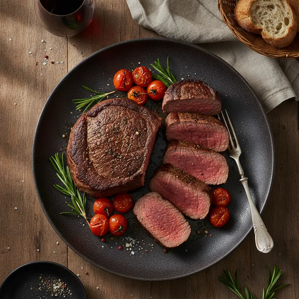 Filé mignon na air fryer: como fazer em 15 minutos suculento — resultado