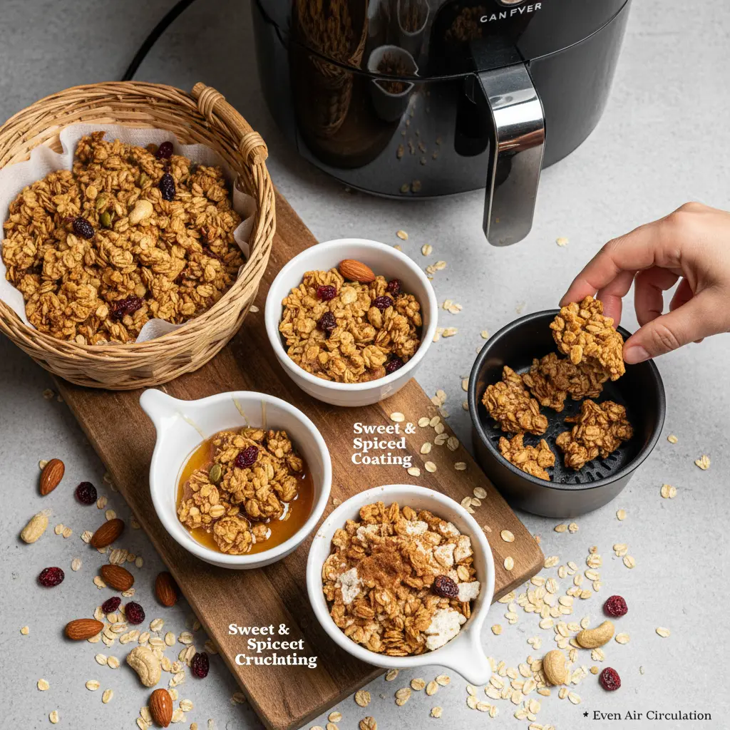 Granola na Air Fryer: 3 Segredos para Crocância Perfeita — resultado