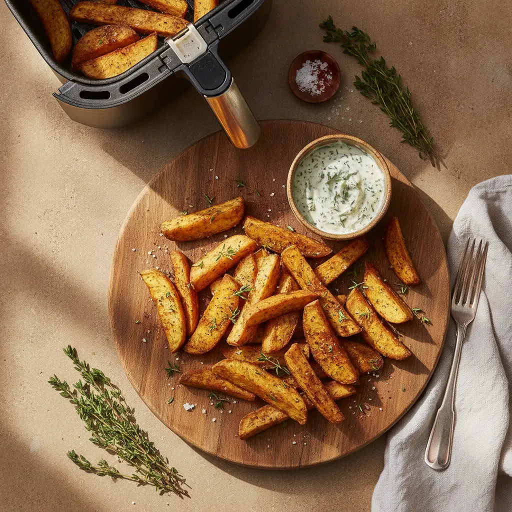 Inhame na air fryer: 3 passos para ficar crocante e saudável — resultado