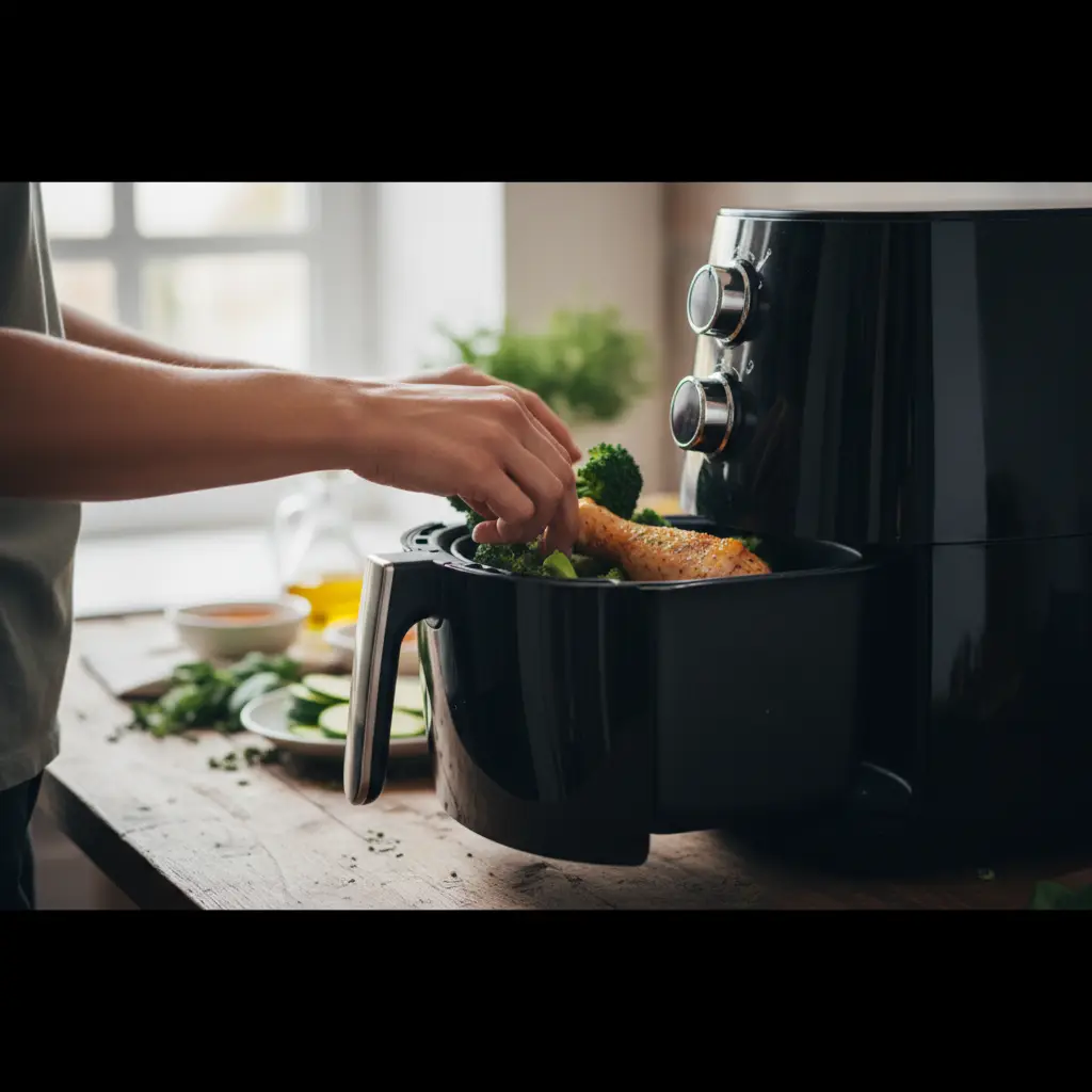 Jantar low carb air fryer: 5 receitas prontas em 20 minutos — detalhe