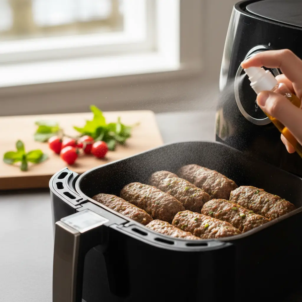 Kafta na air fryer: receita suculenta pronta em 12 minutos — detalhe