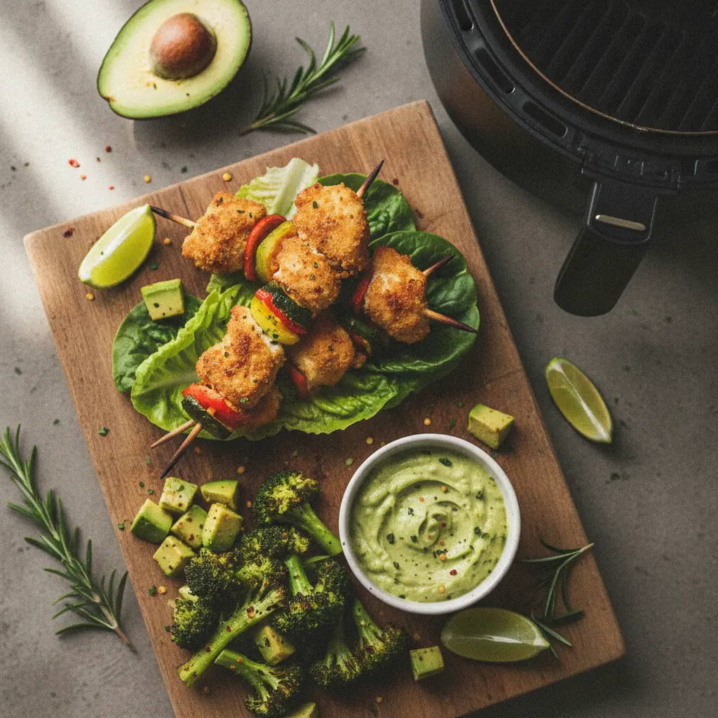 Lanche low carb air fryer: 5 receitas prontas em 15 min — resultado