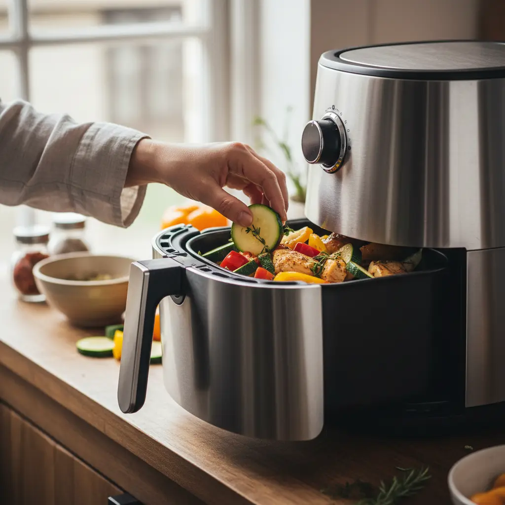 Lanche low carb air fryer: 5 receitas prontas em 15 min — detalhe