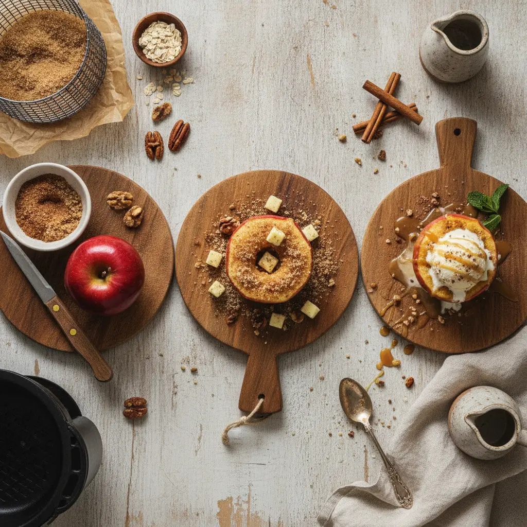 Maca assada na air fryer: 3 passos para o lanche perfeito — resultado