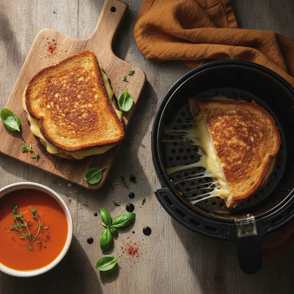 Misto quente na air fryer: 5 minutos para o lanche perfeito — resultado