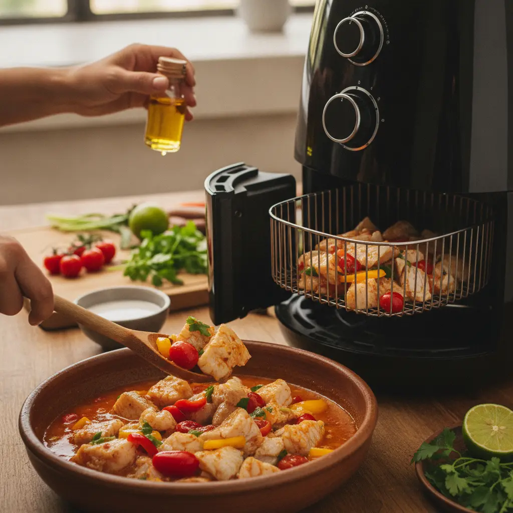 Moqueca na Air Fryer: 3 Passos para um Prato Suculento — detalhe