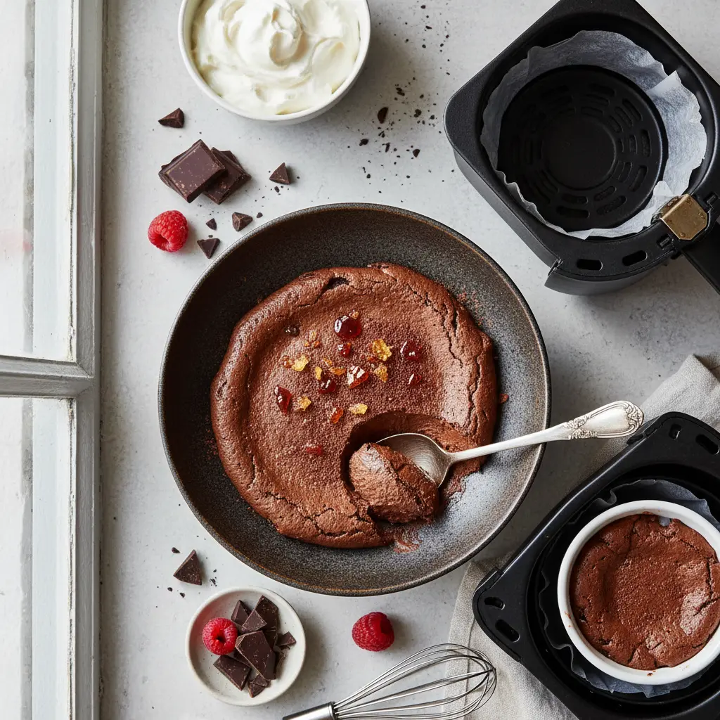 Mousse de chocolate na air fryer: receita pronta em 15 minutos — resultado