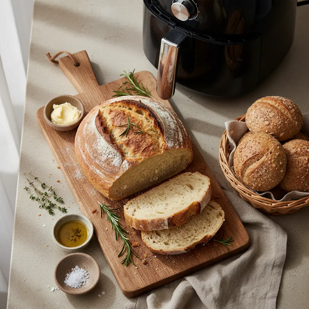 Pão na Air Fryer: 3 Truques para Ficar Crocante em 5 Minutos — resultado