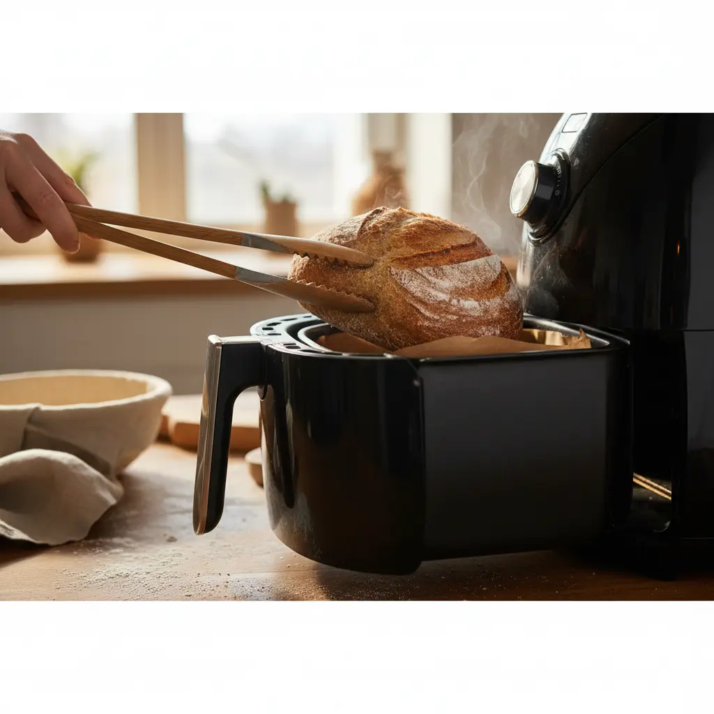 Pão na Air Fryer: 3 Truques para Ficar Crocante em 5 Minutos — detalhe