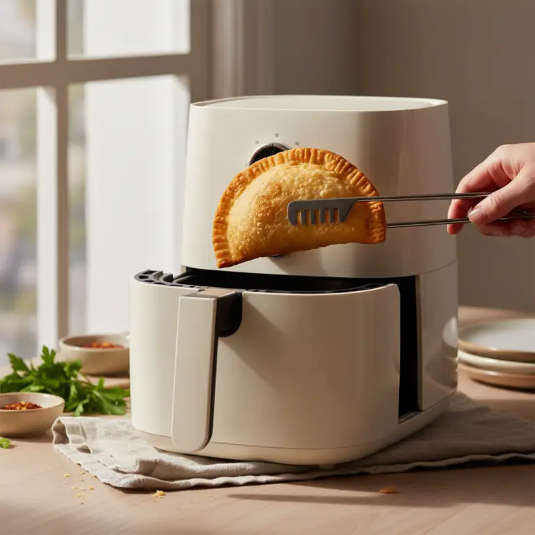 Ilustração editorial: Pastel na air fryer: 3 passos para uma crocância perfeita