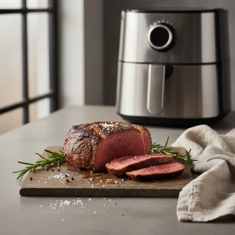 Ilustração editorial: Picanha na air fryer: a técnica para assar em 20 minutos
