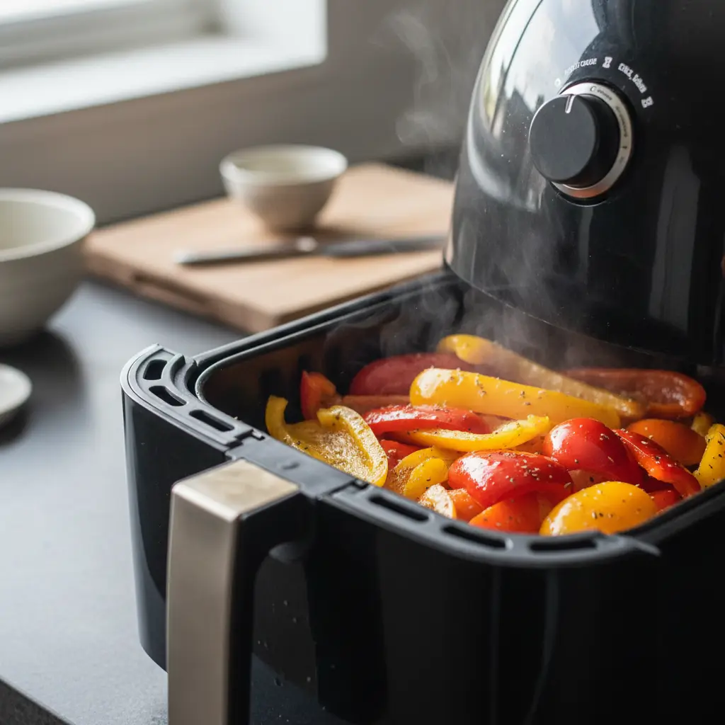 Pimentão na air fryer: 3 passos para o sabor perfeito — detalhe