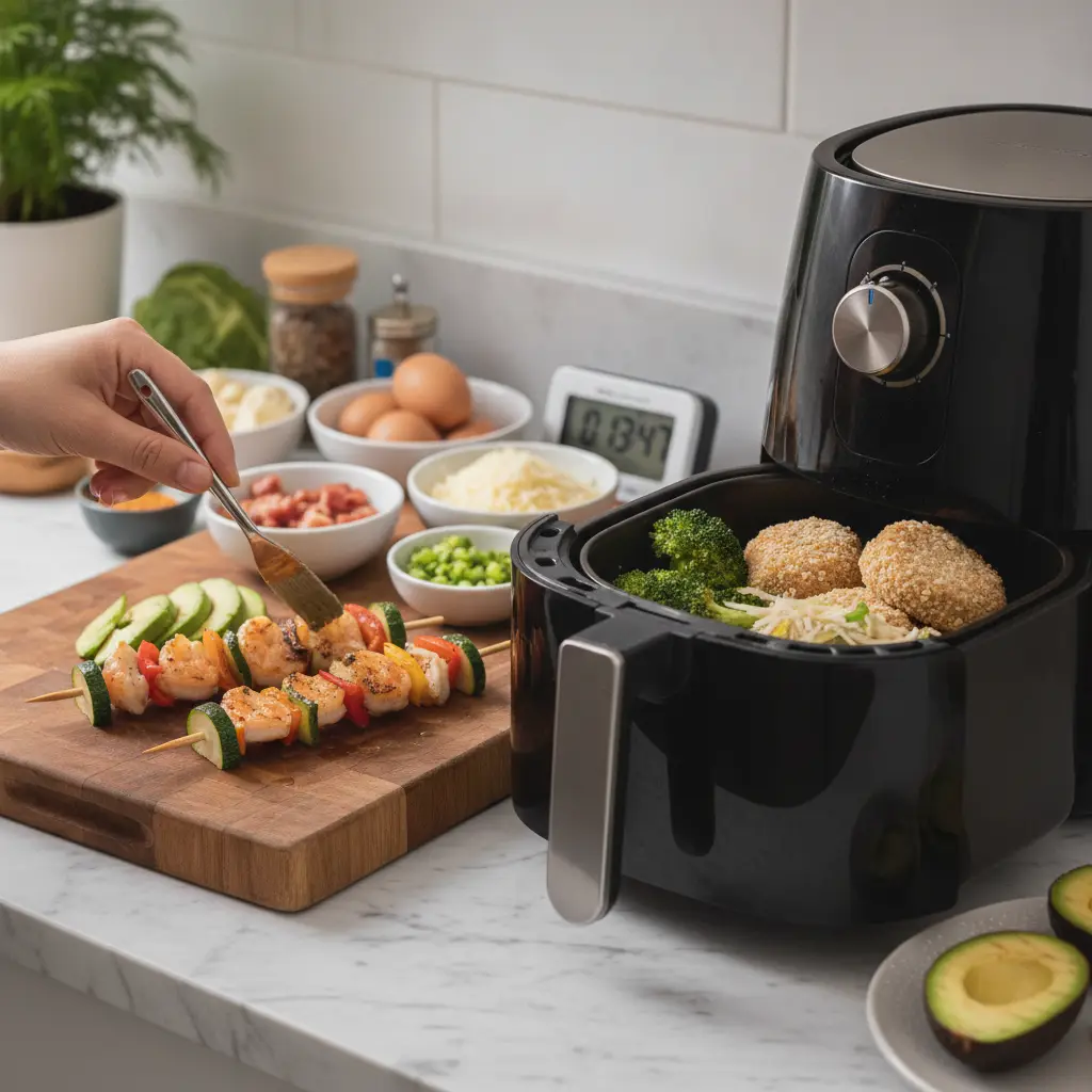 Receitas cetogenicas na air fryer: 5 opções prontas em 15min — detalhe