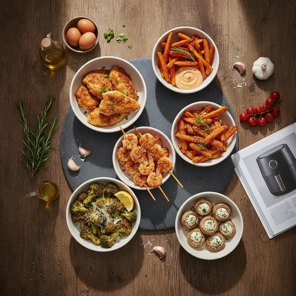 Receitas com poucos ingredientes air fryer: 5 opções em 15 min — resultado