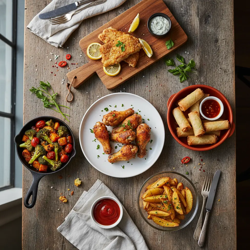 Receitas práticas air fryer: 5 ideias prontas em 15 minutos — resultado