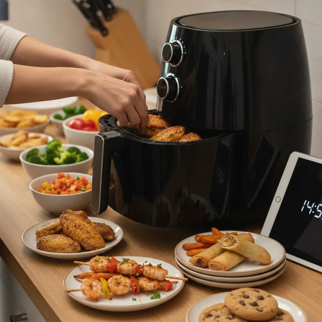Receitas práticas air fryer: 5 ideias prontas em 15 minutos — detalhe