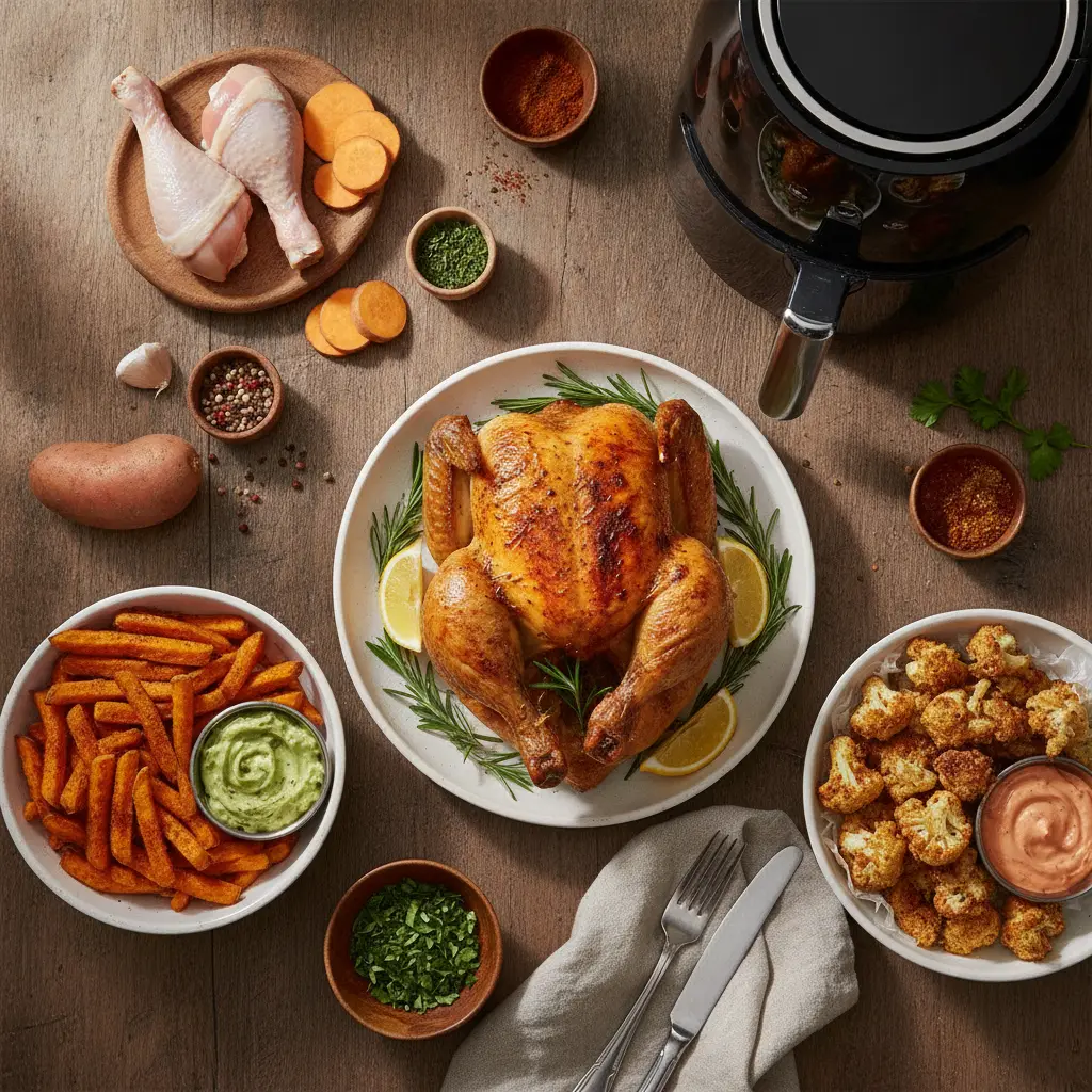 Receitas rápidas na air fryer: 5 opções prontas em 15 minutos — resultado