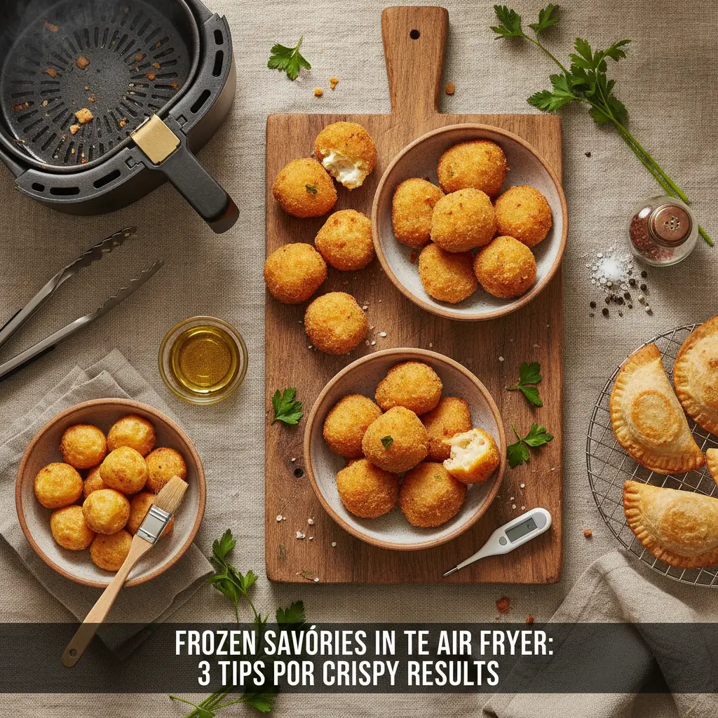 Salgado congelado na air fryer: 3 dicas para ficar crocante — resultado