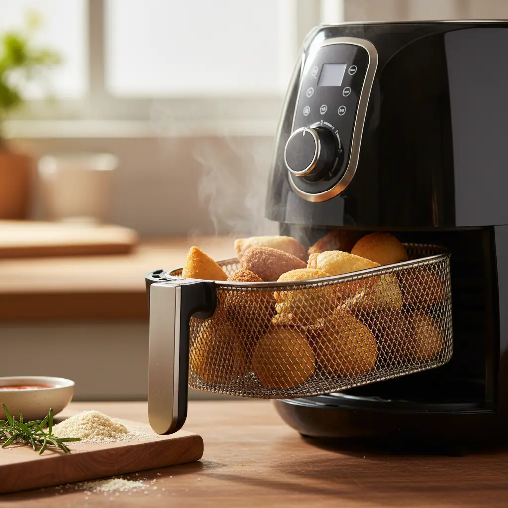 Salgados na Air Fryer: 5 Segredos para Ficar Crocante em 10 Min — detalhe
