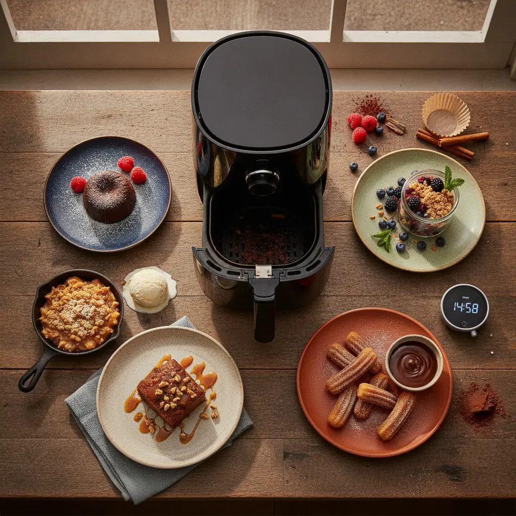 Sobremesa na air fryer: 5 receitas prontas em até 15 minutos — resultado