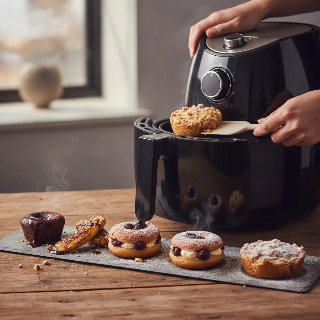 Sobremesa na air fryer: 5 receitas prontas em até 15 minutos — detalhe