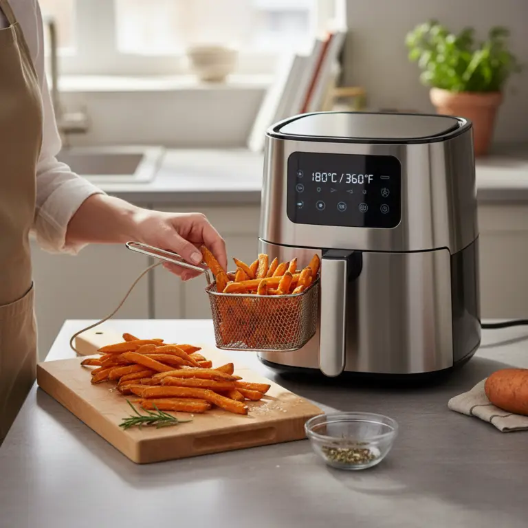 Ilustração editorial: Temperatura ideal air fryer: 5 ajustes para resultados perfeitos