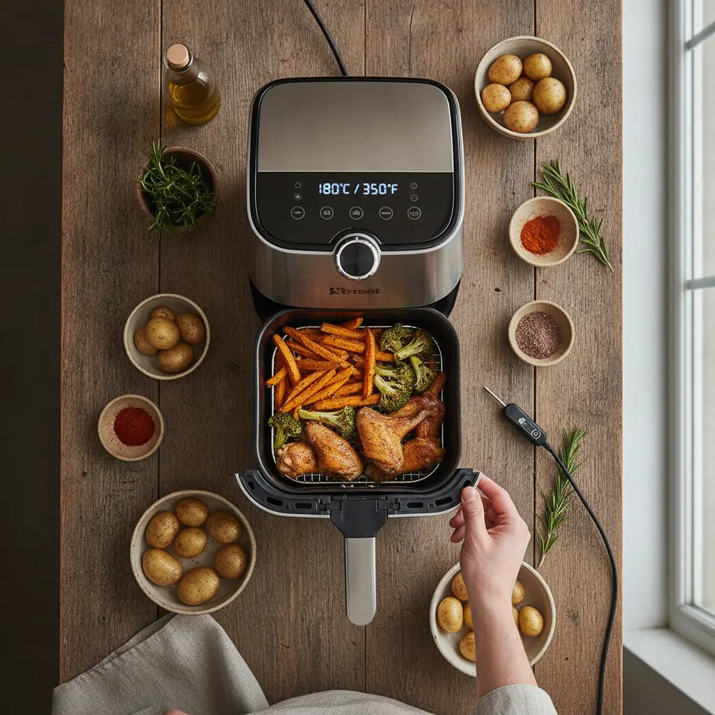 Temperatura ideal air fryer: 5 ajustes para resultados perfeitos — resultado