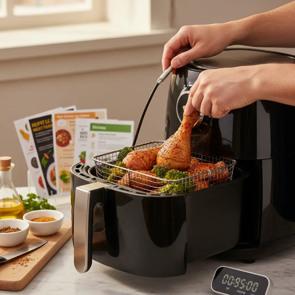 Tempo de cozimento air fryer: 5 guias para acertar sempre — detalhe